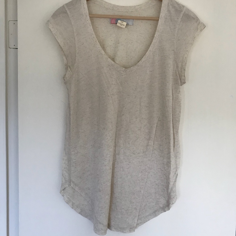 SOLD Free People V-neck Tee in Beige